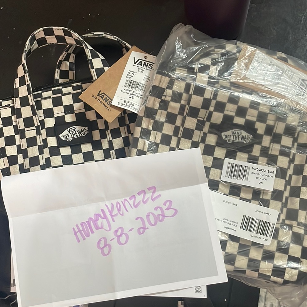 VANS MINI TOTE CROSSBODY-CHECKERED